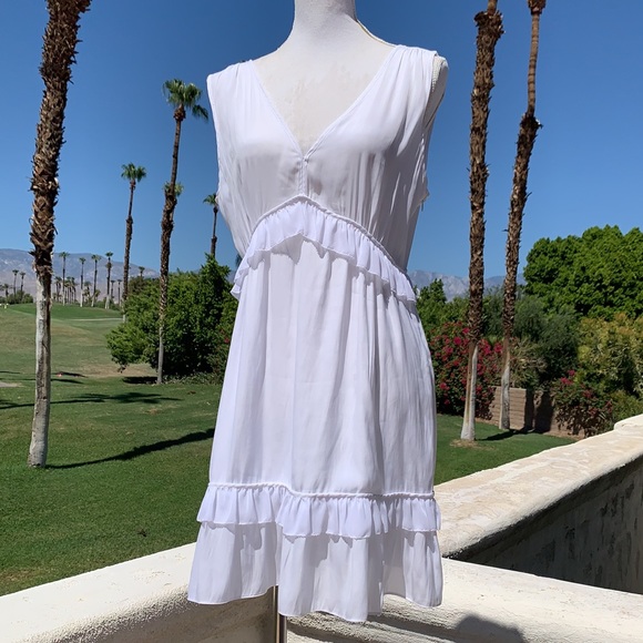 Ramy Brook Dresses & Skirts - Ramy Brook White Ruffle Dress sz 4